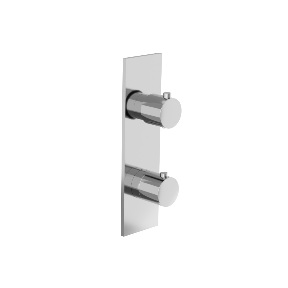 3/4" Thermostatic Shower Valve & Trim  - 2-Output | Chrome