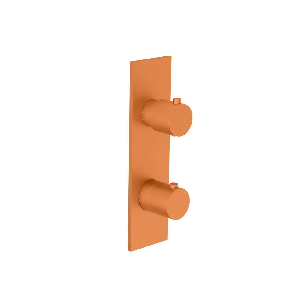3/4" Thermostatic Shower Valve & Trim  - 3-Output | Terracotta Orange