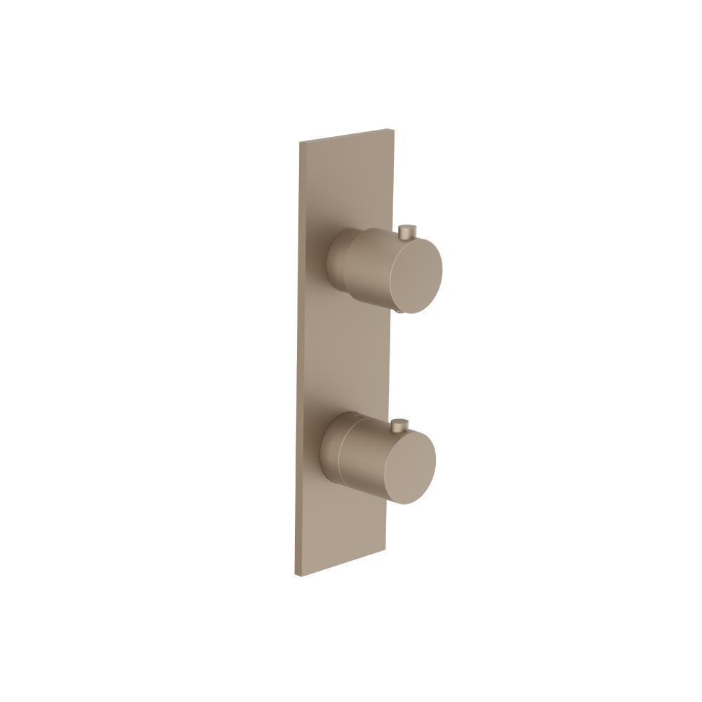 3/4" Thermostatic Shower Valve & Trim  - 3-Output | Dark Tan