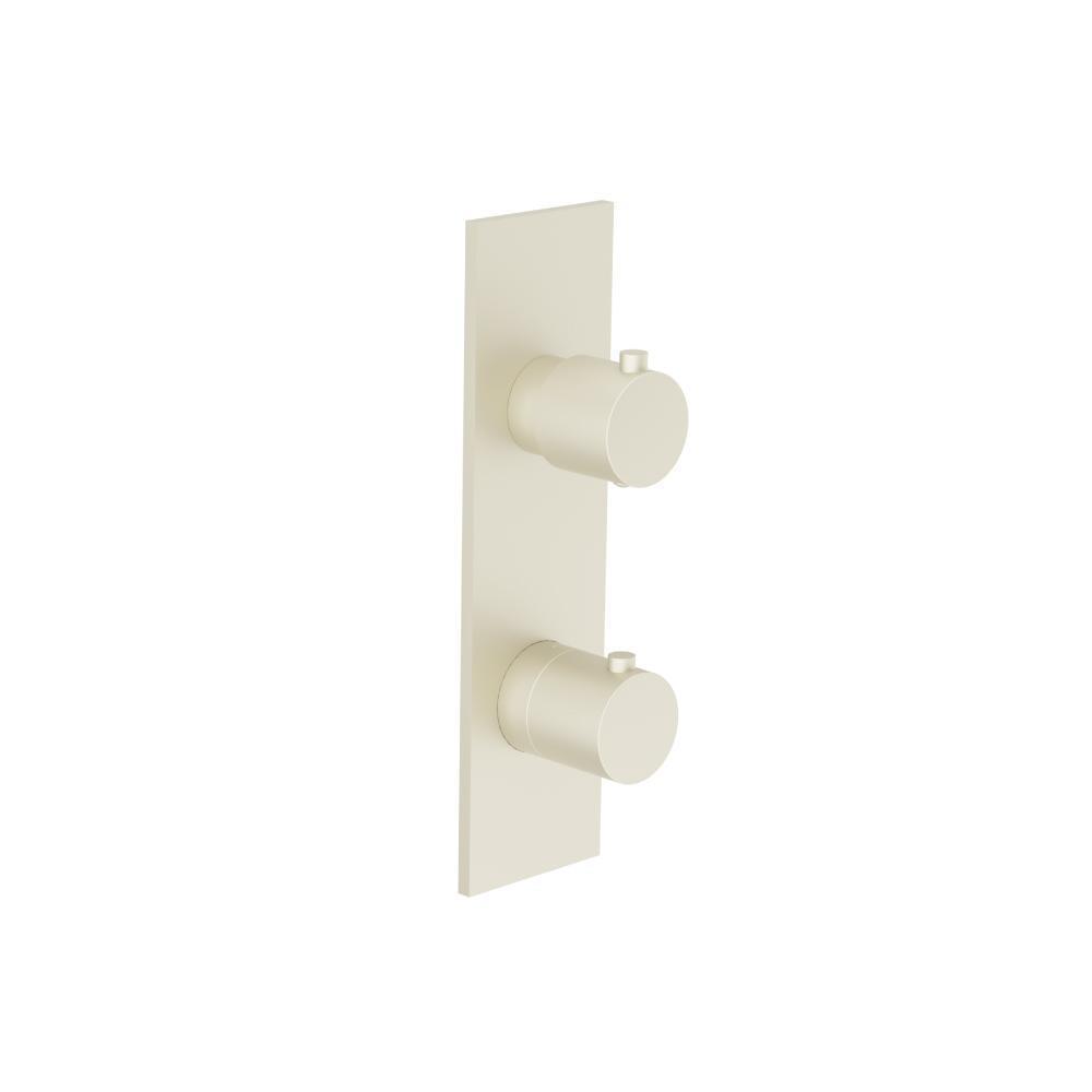 3/4" Thermostatic Shower Valve & Trim  - 3-Output | Light Tan