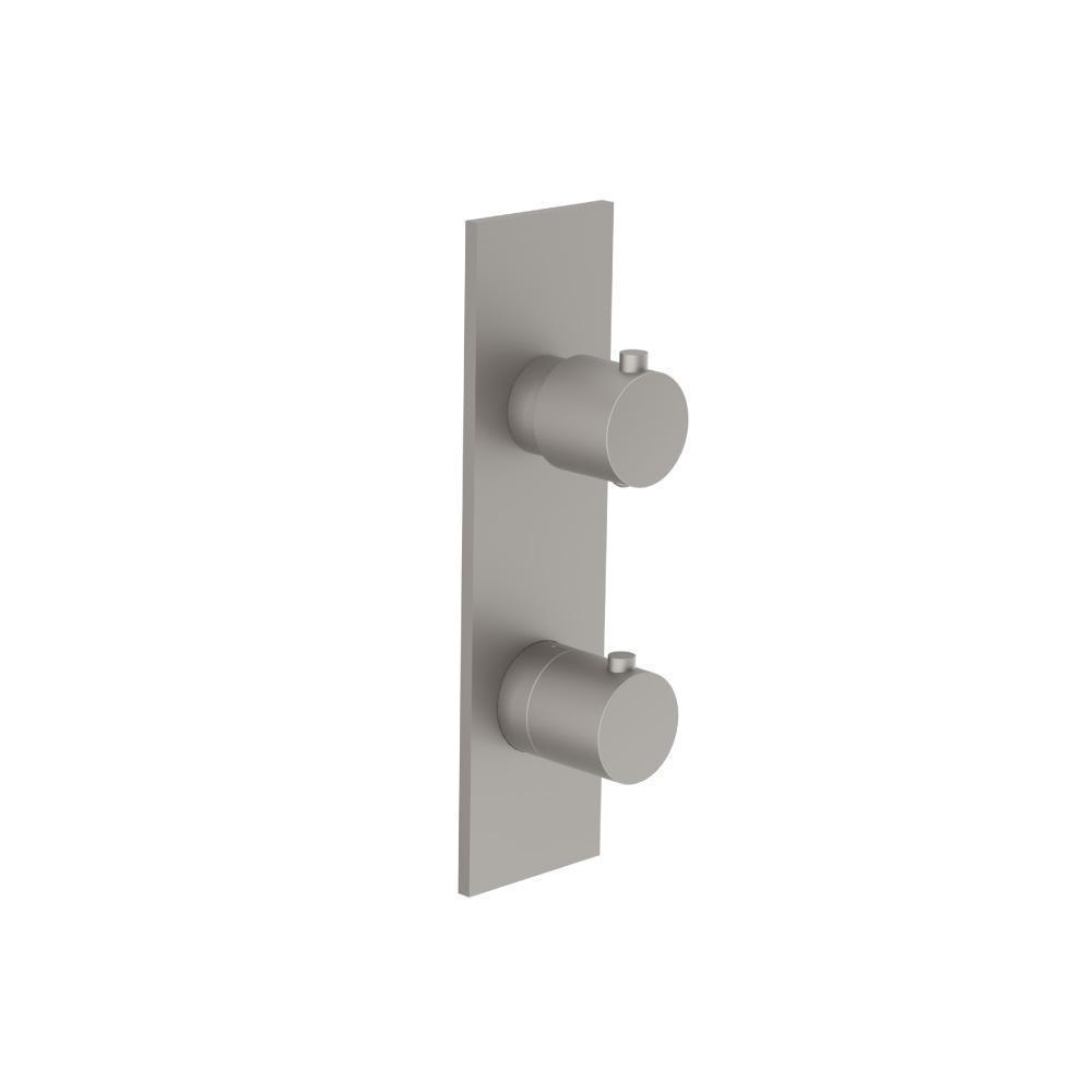 3/4" Thermostatic Shower Valve & Trim  - 3-Output | Steel Grey
