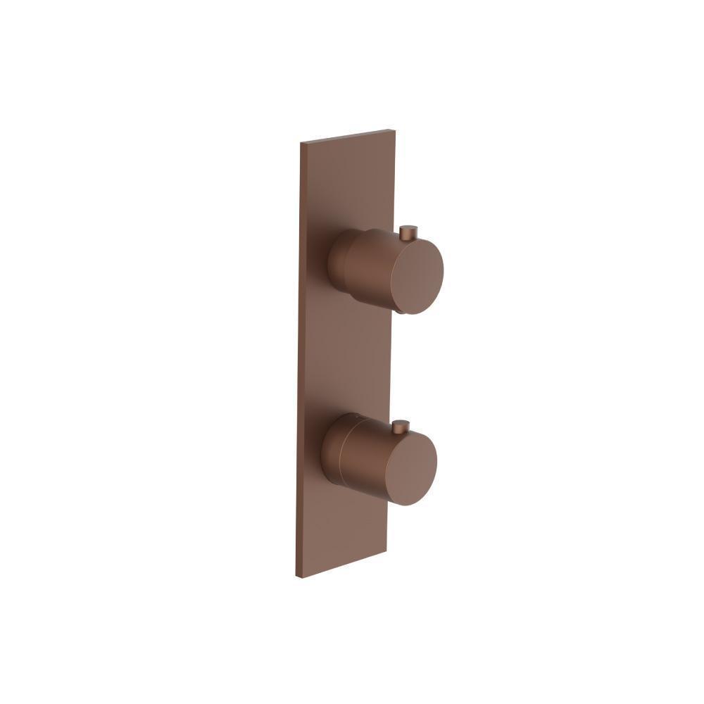 3/4" Thermostatic Shower Valve & Trim  - 3-Output | Vortex Brown