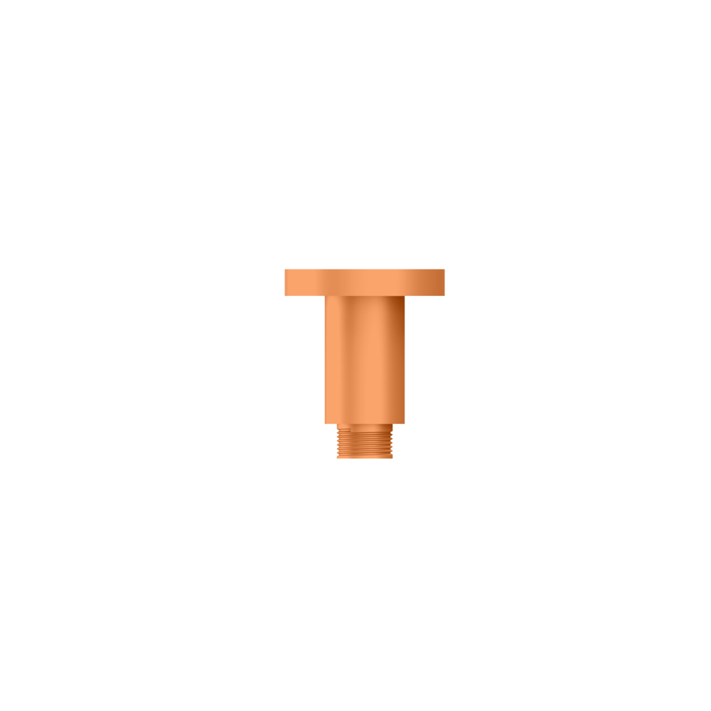 Ceiling Mount Round Shower Arm Extender - 2" | Terracotta Orange