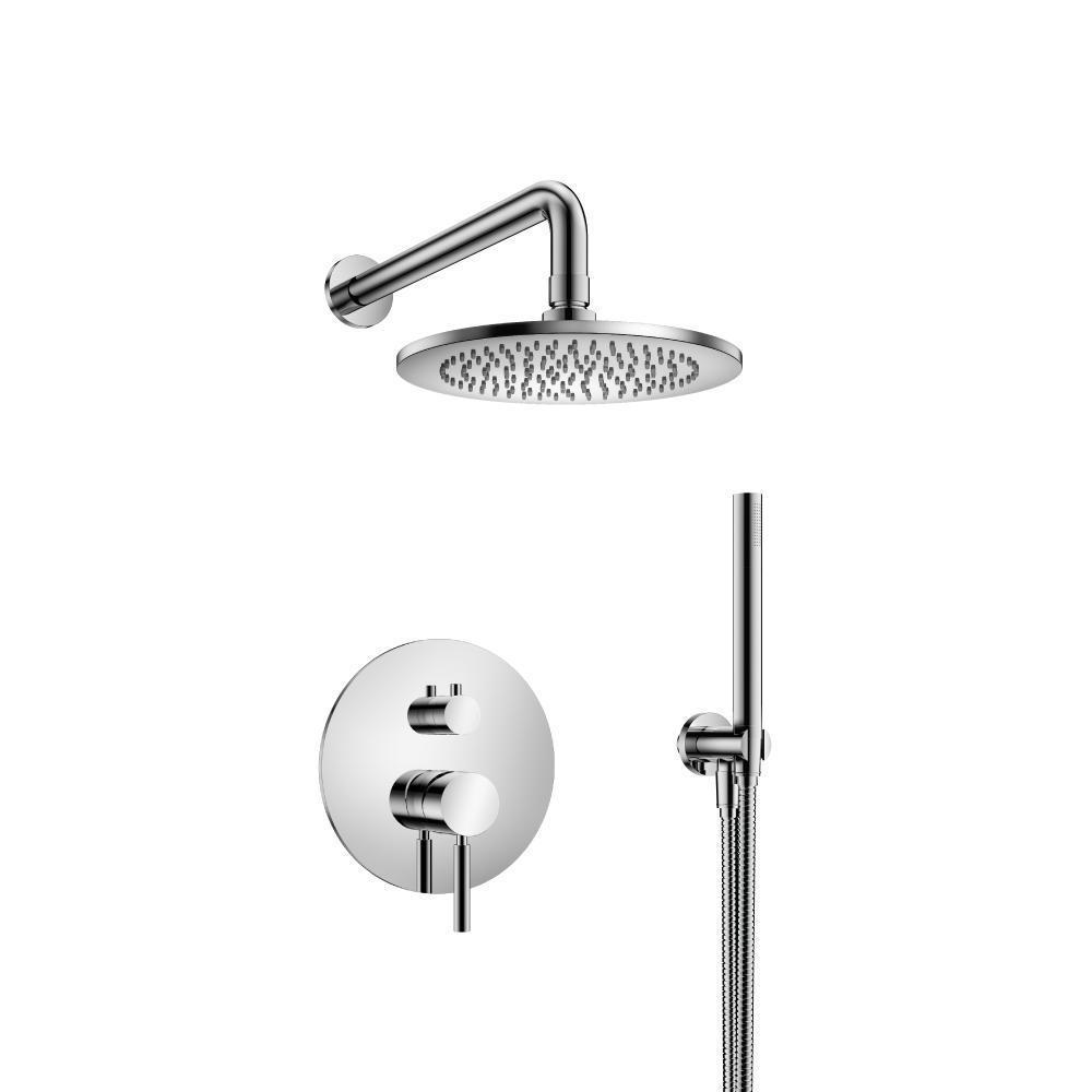Two Output Shower Set With Shower Head And Hand Held | Chrome