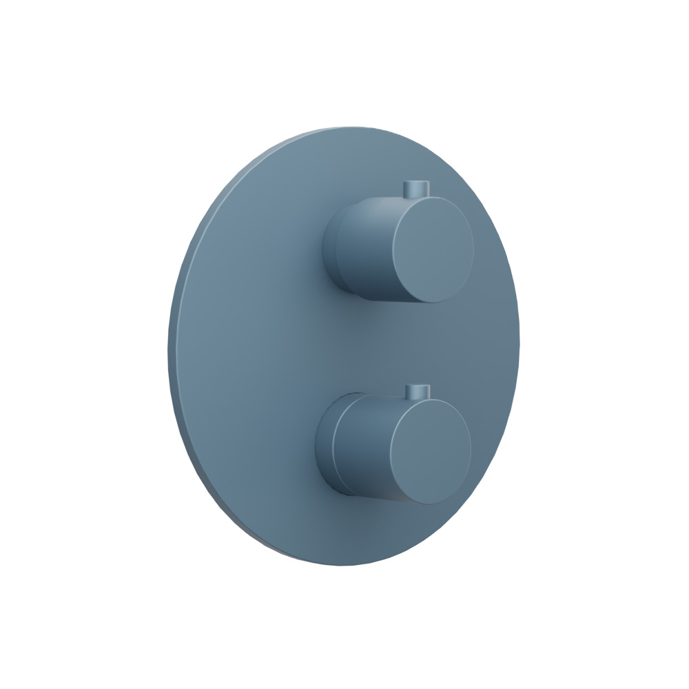 3/4" Thermostatic Shower Valve & Trim - 1 Output | Blue Platinum