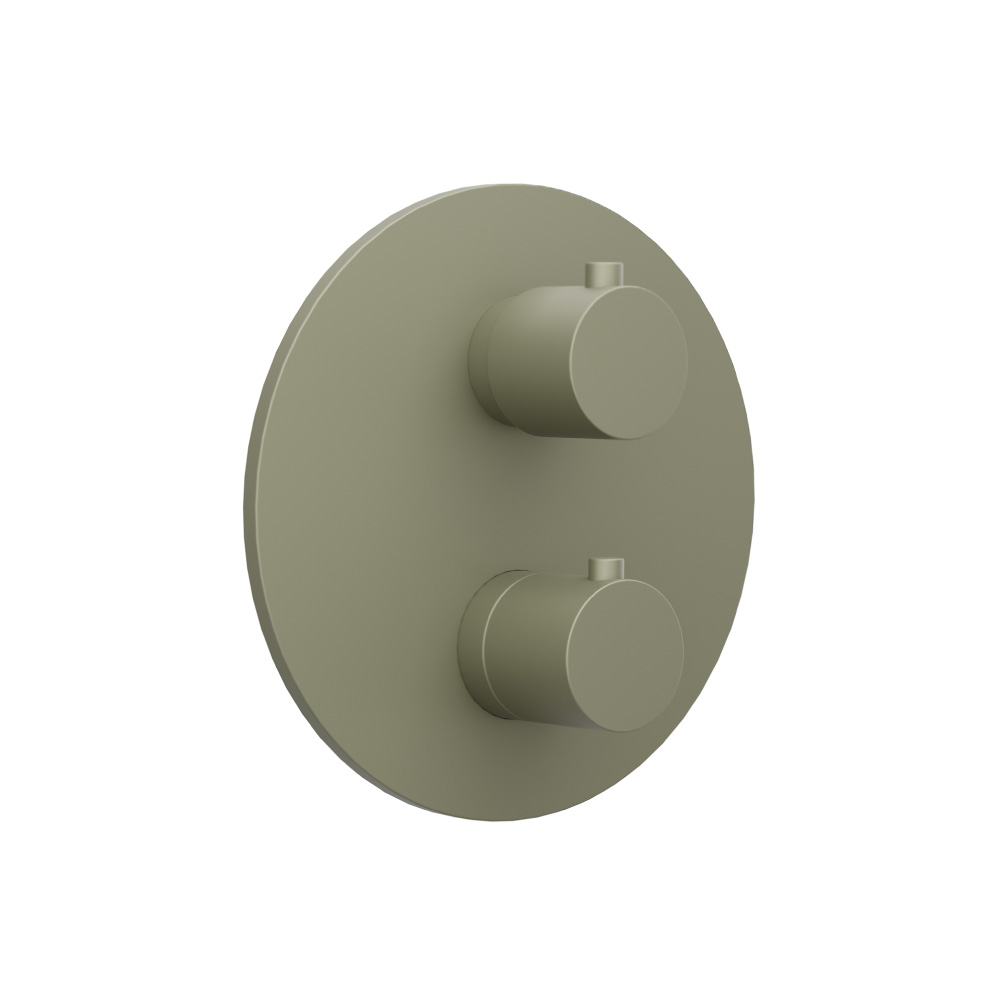 3/4" Thermostatic Valve & Trim - 3 Output | Army Green