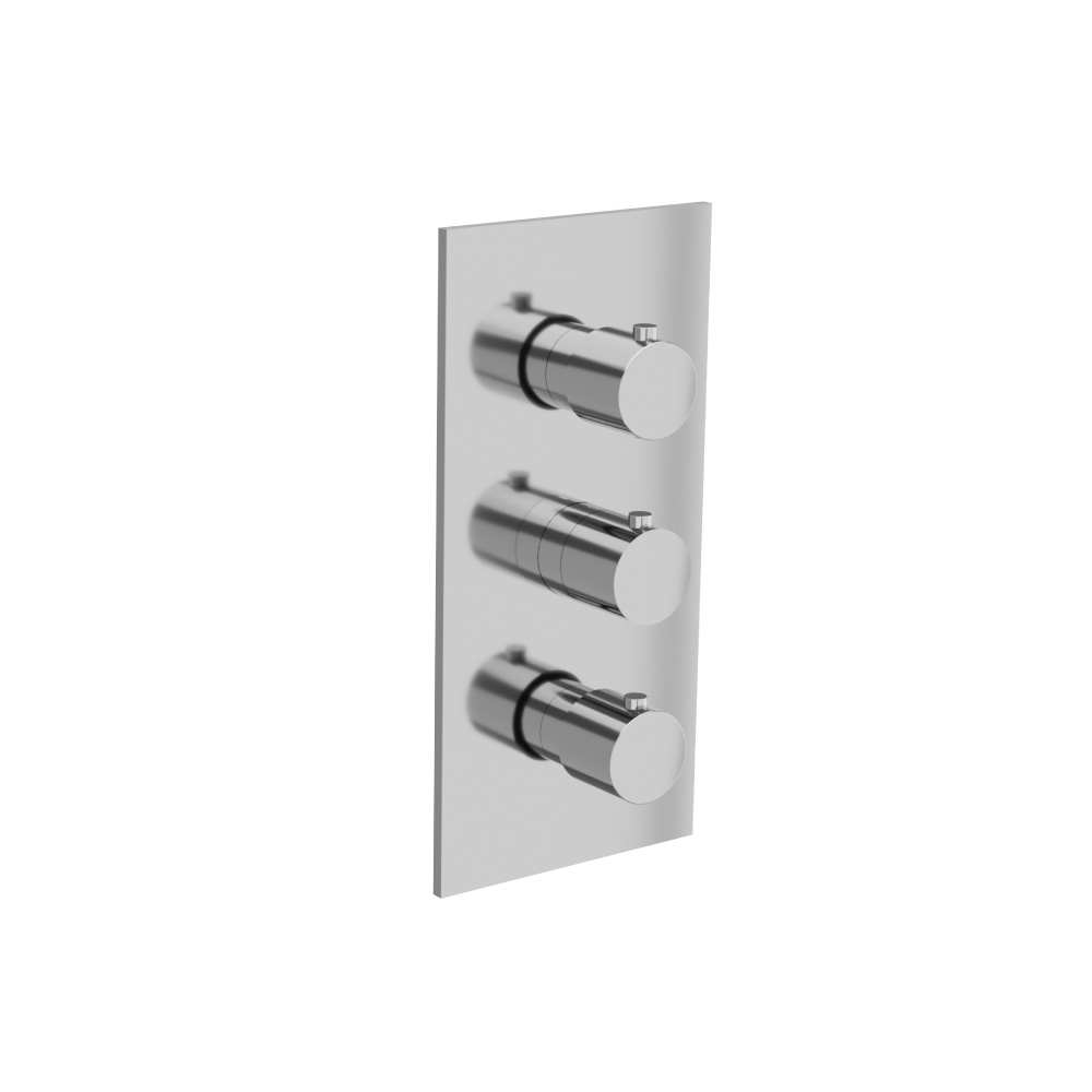 3/4" Thermostatic Valve & Trim - 4 Output | Chrome
