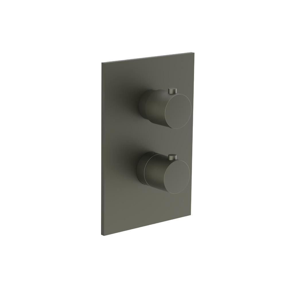 3/4 " Thermostatic Valve & Trim - With 2-Way Diverter - 2 Output | Dark Green