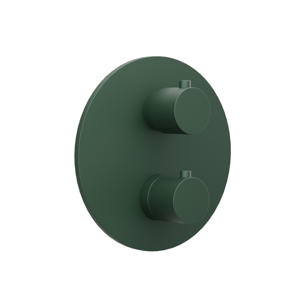 3/4 " Thermostatic Valve & Trim - With 2-Way Diverter - 2 Output | Leaf Green