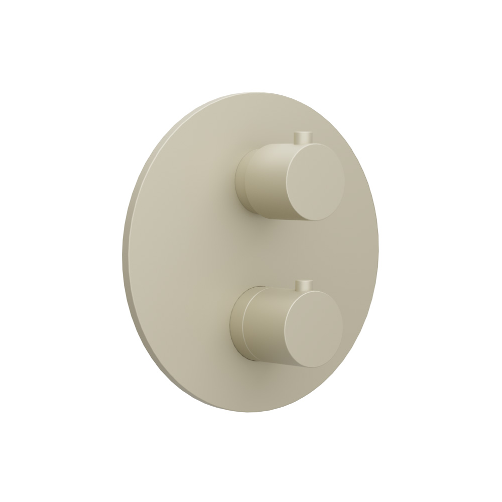 3/4 " Thermostatic Valve & Trim - With 2-Way Diverter - 2 Output | Light Tan