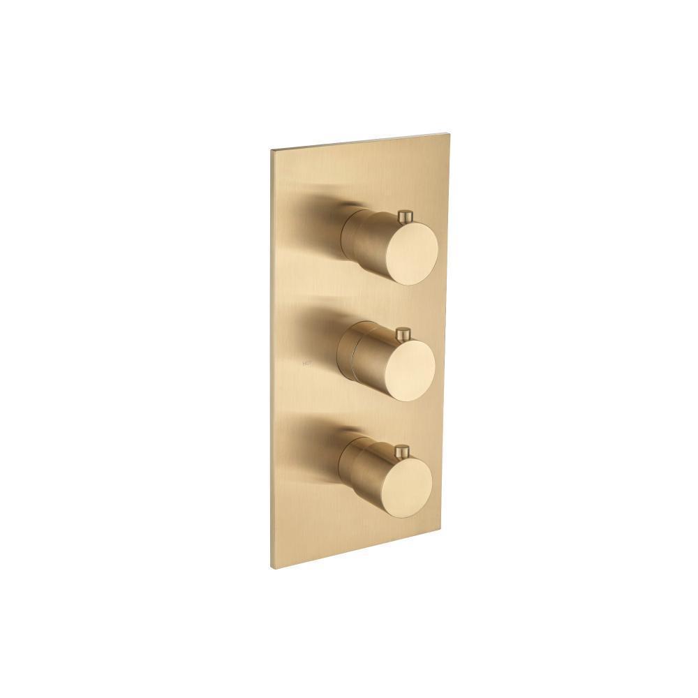 3/4" Thermostatic Valve and Trim - 2 Outputs | Brushed Bronze PVD