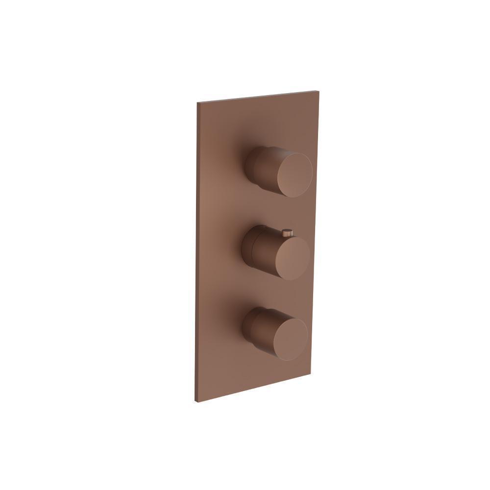 3/4" Thermostatic Valve & Trim - 4 Output | Vortex Brown