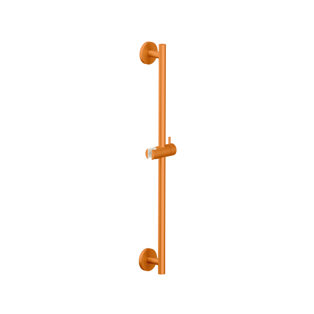 Round Shower Slide Bar | Terracotta Orange