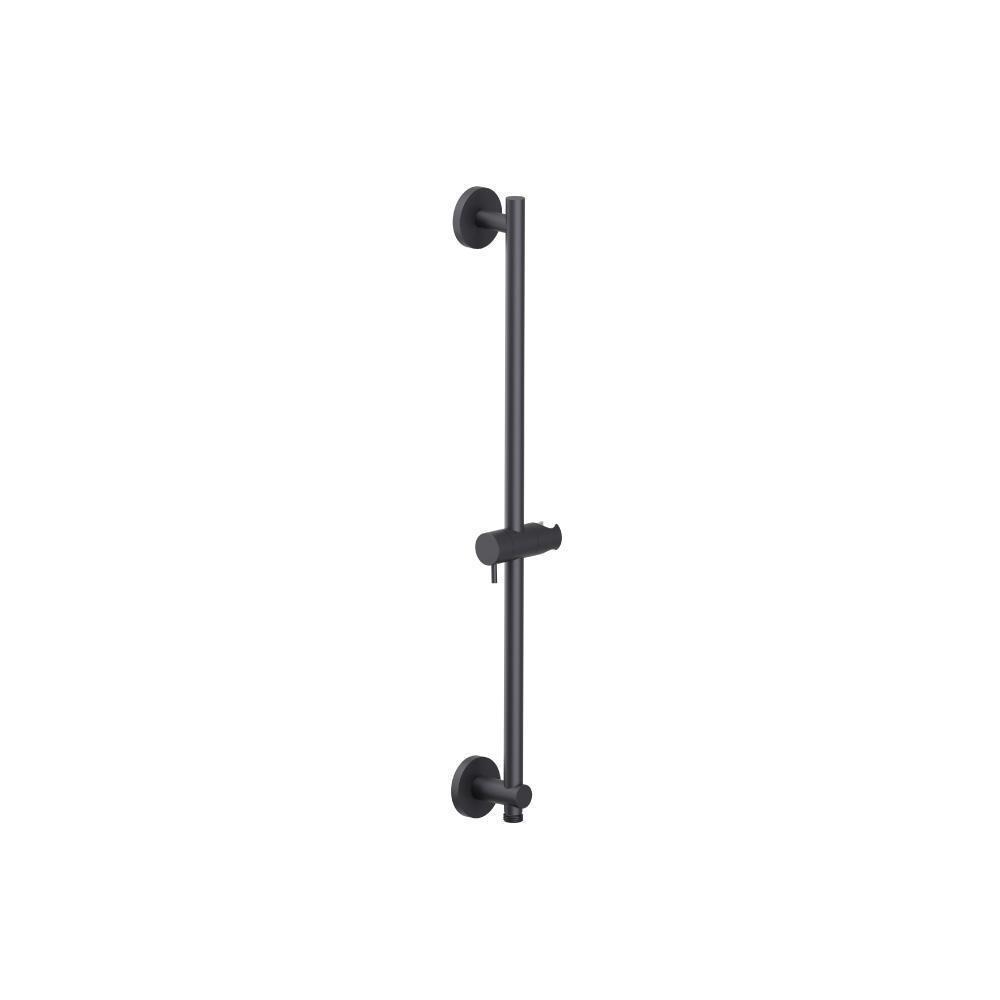 Shower Slide Bar With Integrated Wall Elbow | Dark Grey