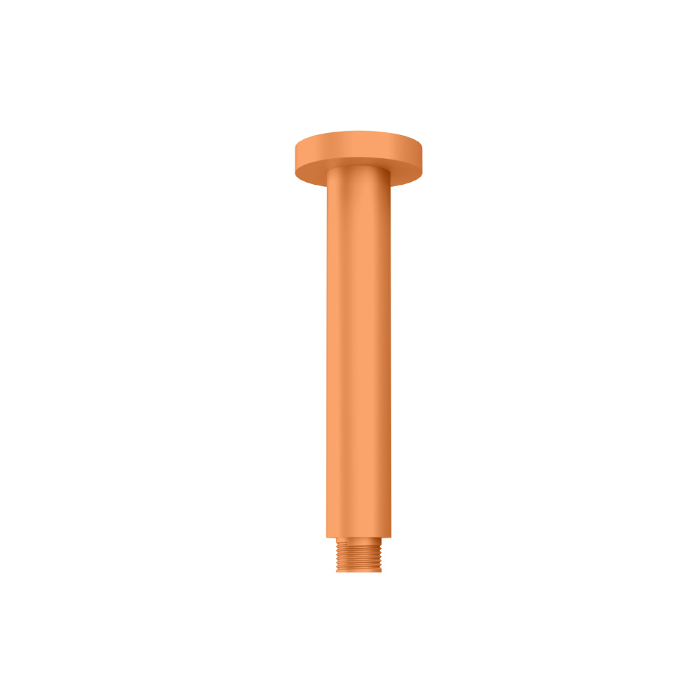Ceiling Mount Round Shower Arm Extender - 6" | Terracotta Orange