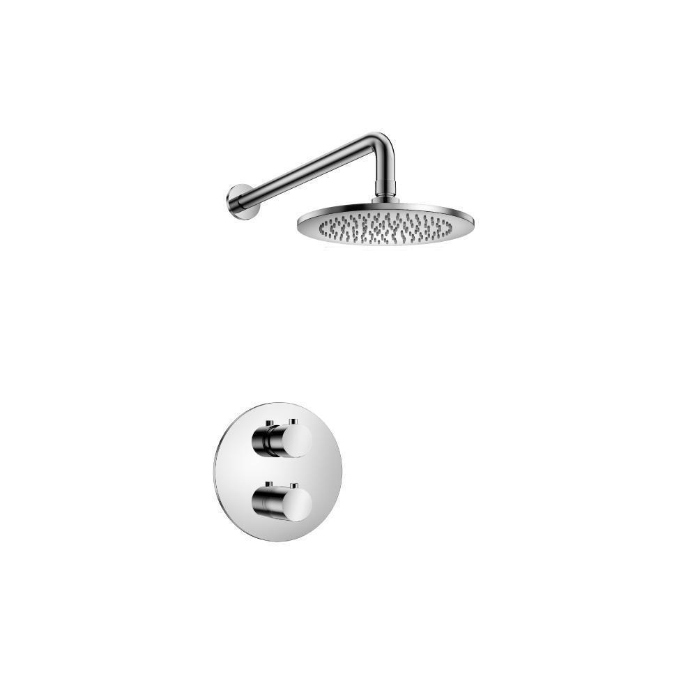 Single Output Shower Set With Shower Head And Arm | Chrome