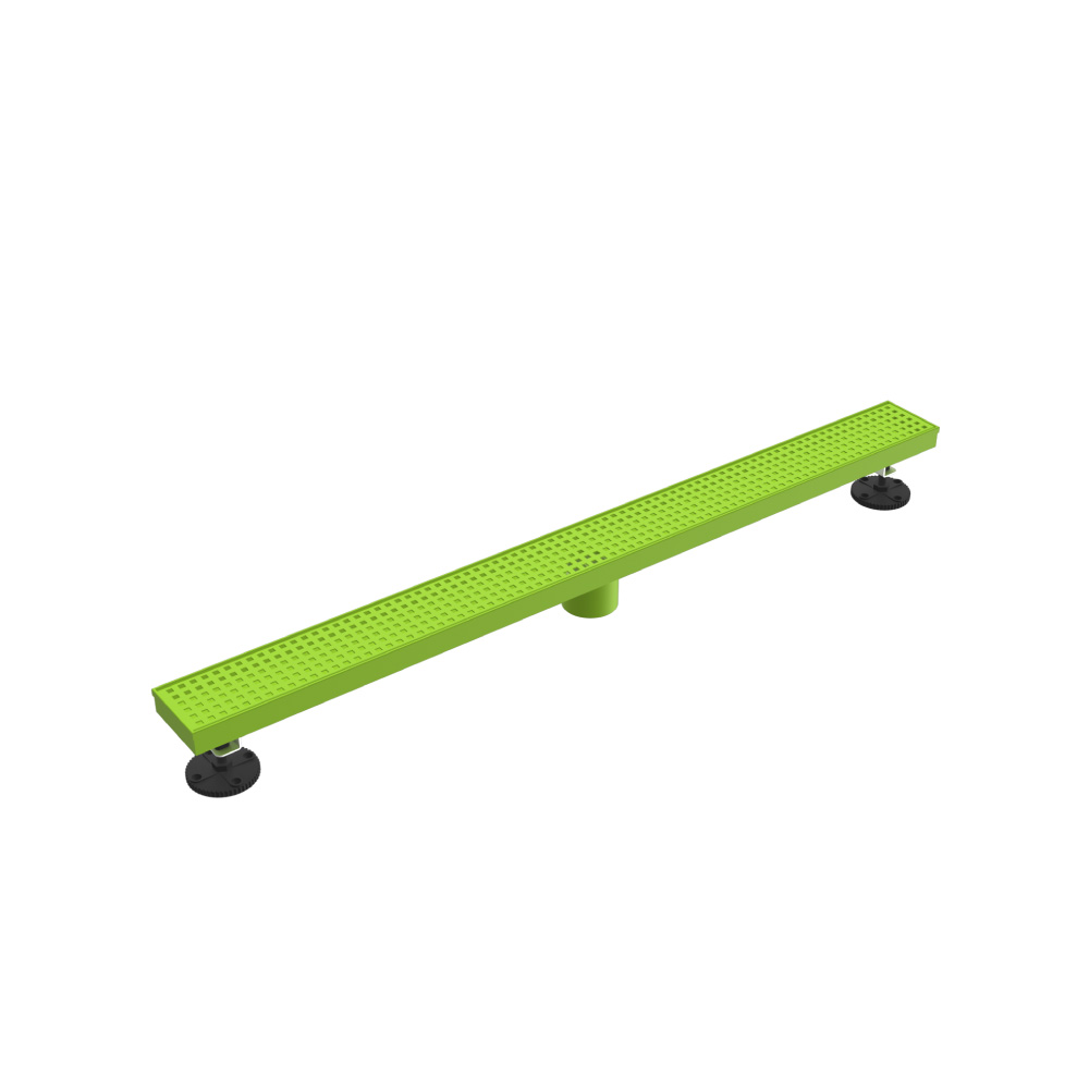 32" Decorative Linear Drain with 2" Outlet | Flusso Green