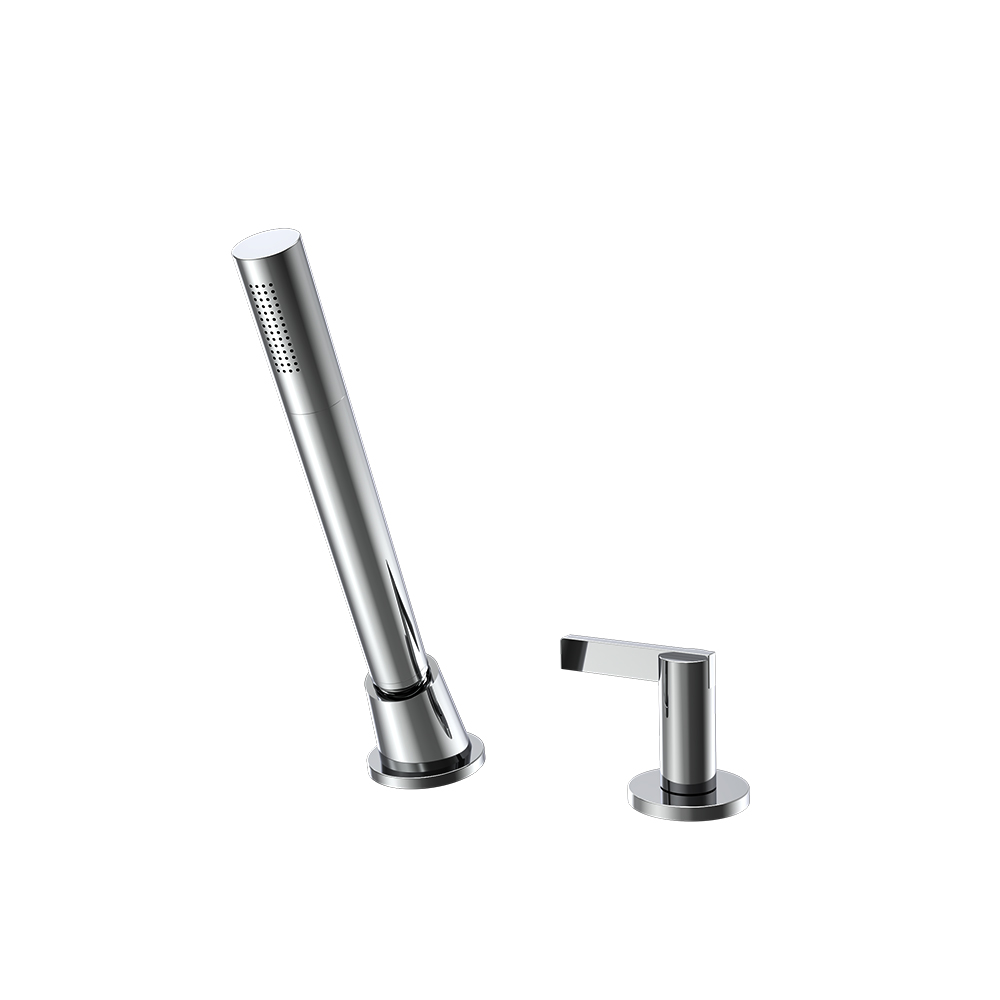 Deck Diverter With Holder & Hose | Chrome