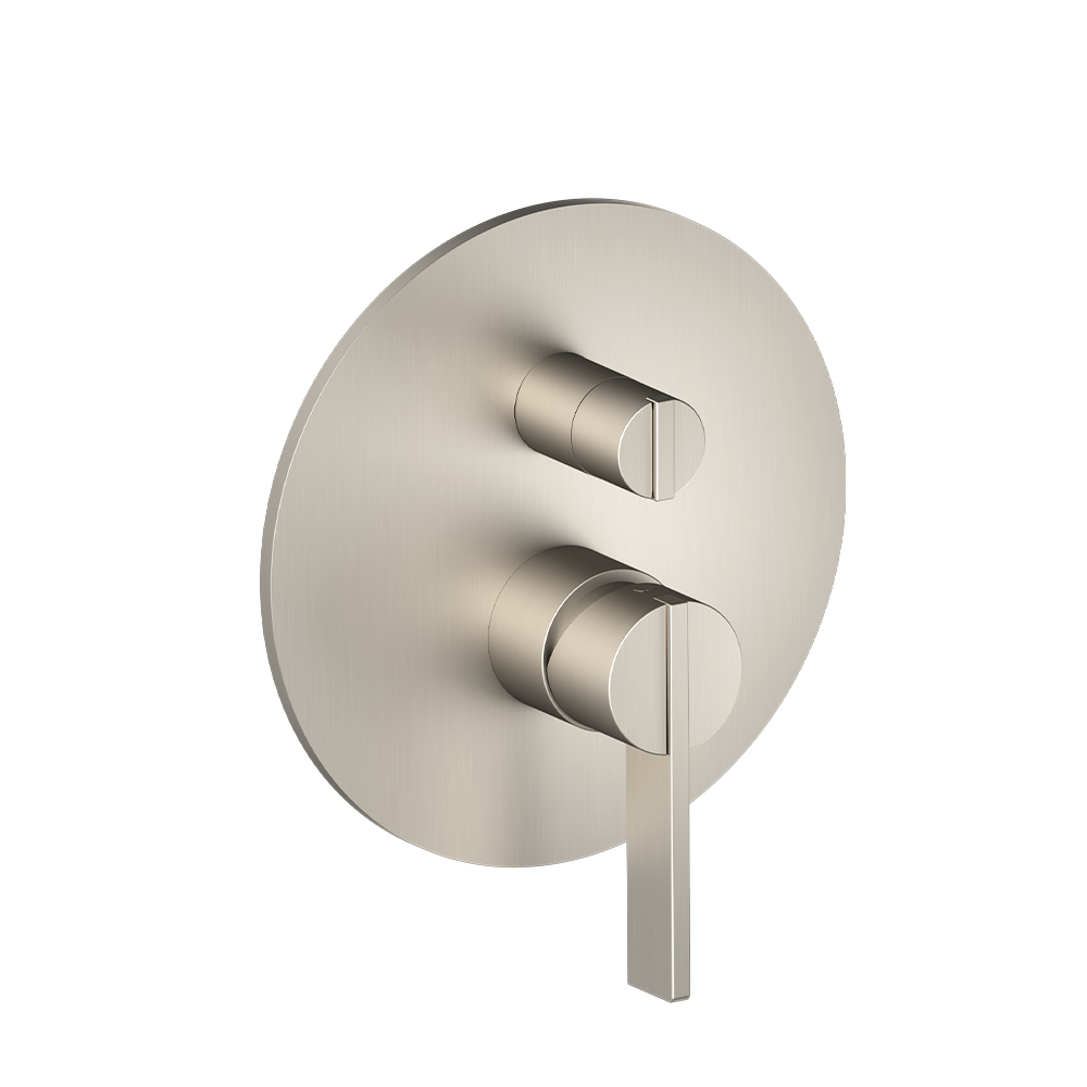 Tub / Shower Trim With Pressure Balance Valve - 2-Output | Brushed Nickel PVD