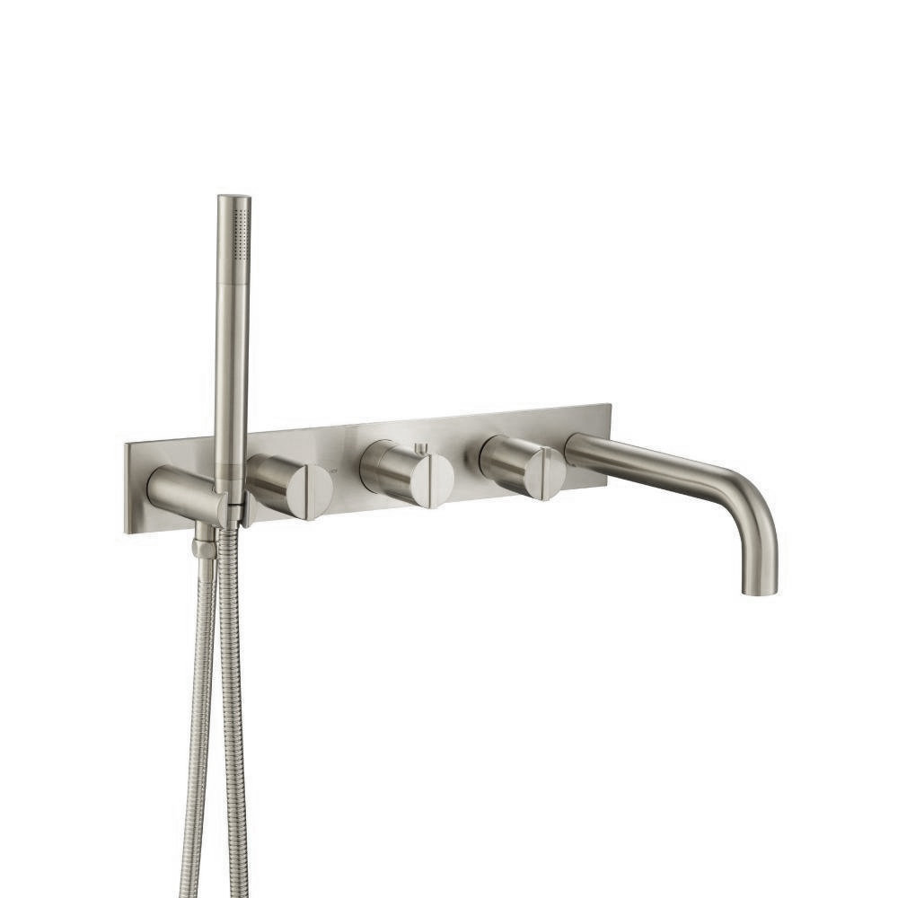 Trim For Wall Mount Tub Filler With Hand Shower | Brushed Nickel PVD