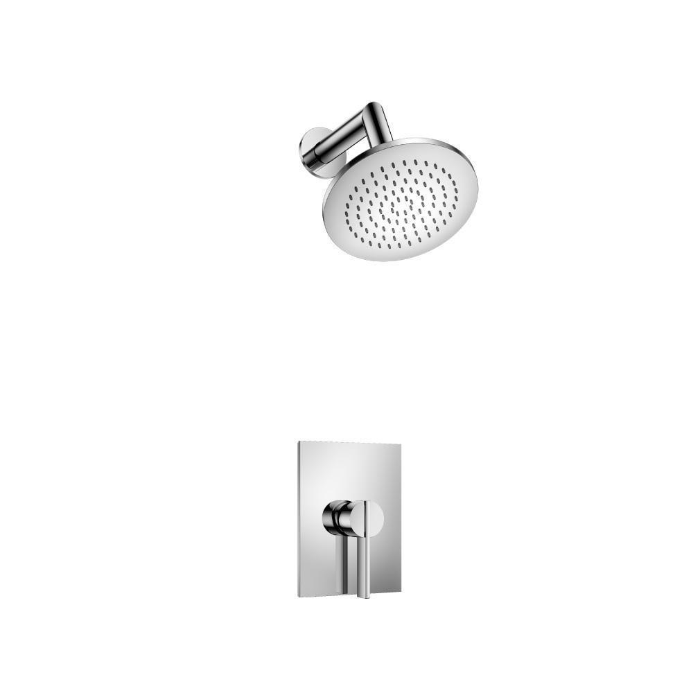 Single Output Shower Set With Brass Shower Head & Arm | Chrome