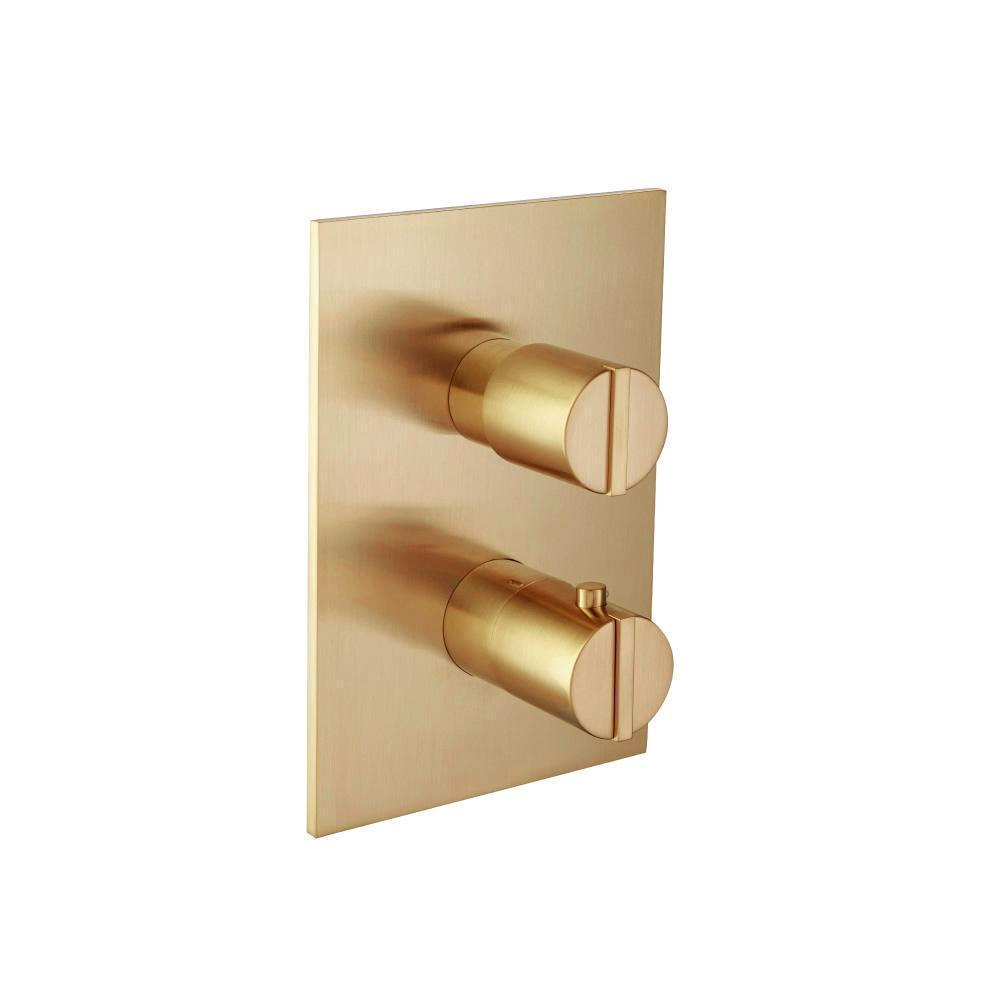 3/4" Thermostatic Shower Valve & Trim - 1 Output | Brushed Bronze PVD