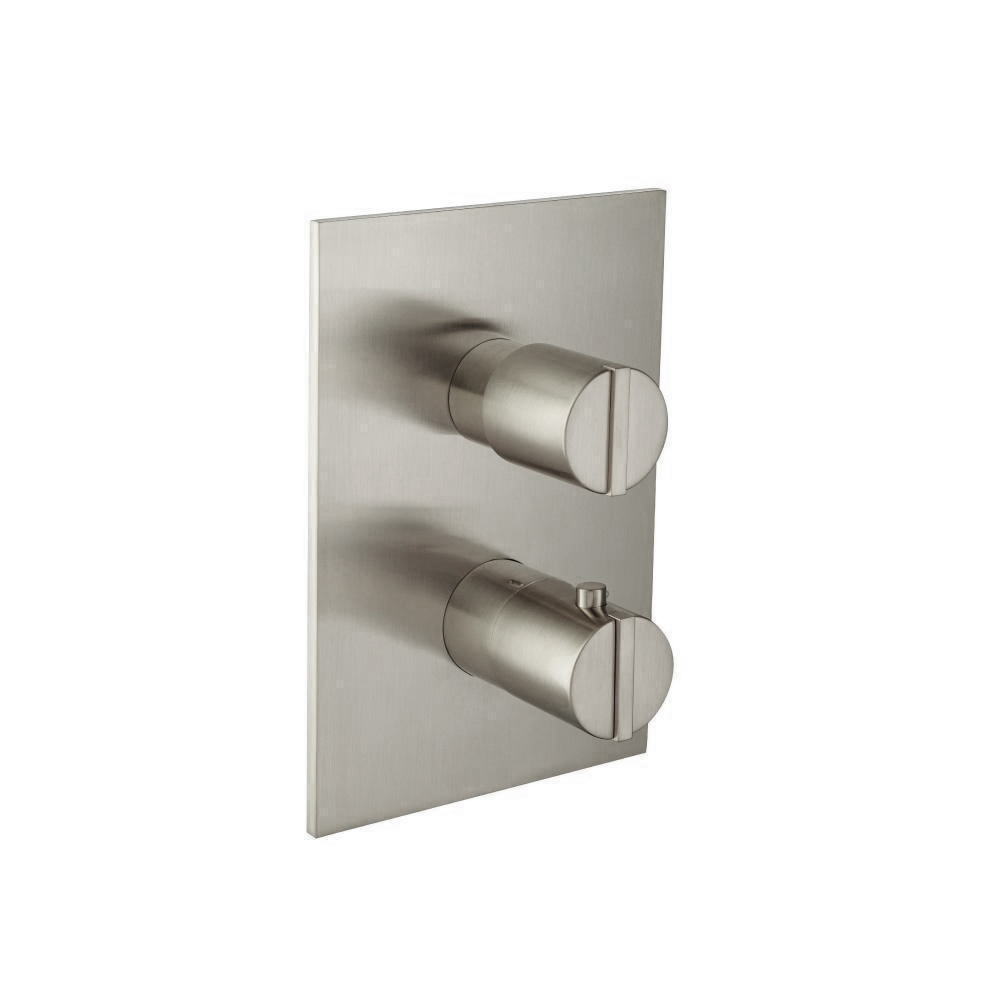 3/4" Thermostatic Valve & Trim - 3 Way Diverter - 3 Outputs | Brushed Nickel PVD