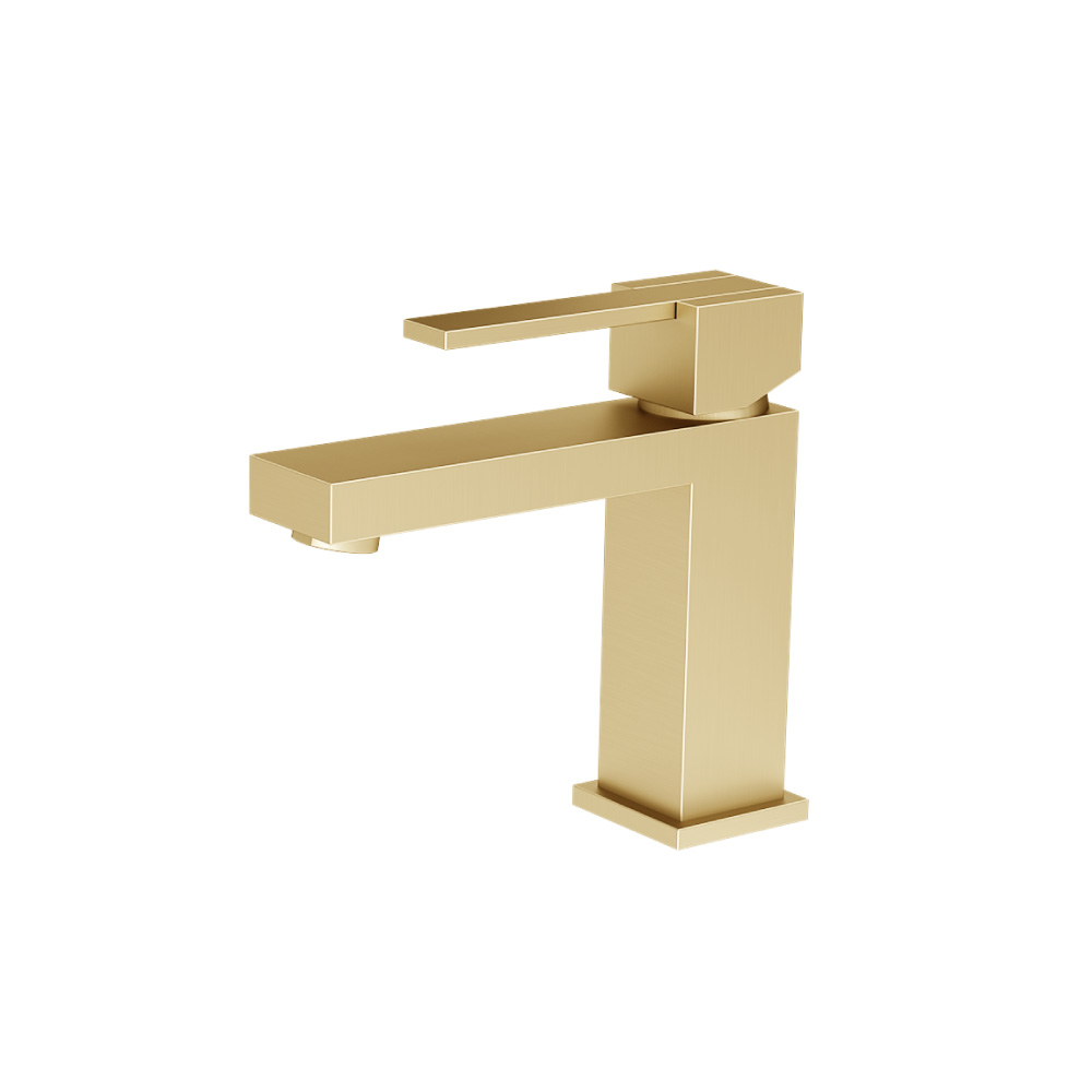Single Hole Bathroom Faucet | Satin Brass PVD