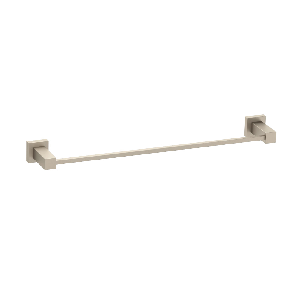 Brass Towel Bar - 18" | Brushed Nickel PVD