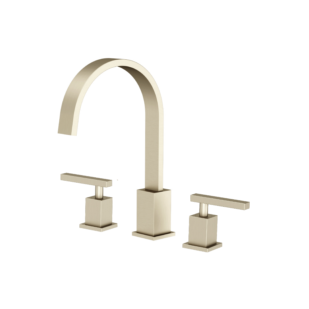 3 Hole Deck Mount Roman Tub Faucet | Brushed Nickel PVD