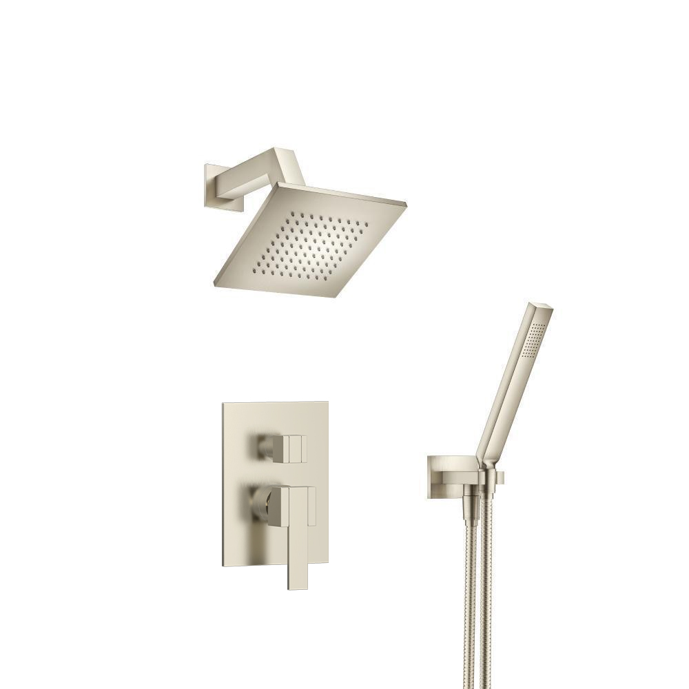 Two Output Shower Set With Shower Head And Hand Held | Brushed Nickel PVD