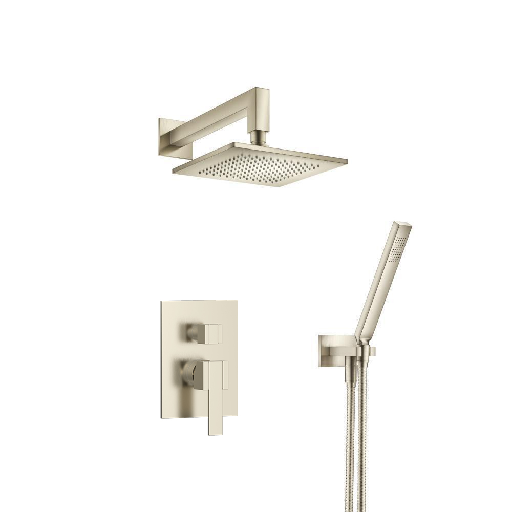 Two Output Shower Set With Shower Head And Hand Held | Brushed Nickel PVD