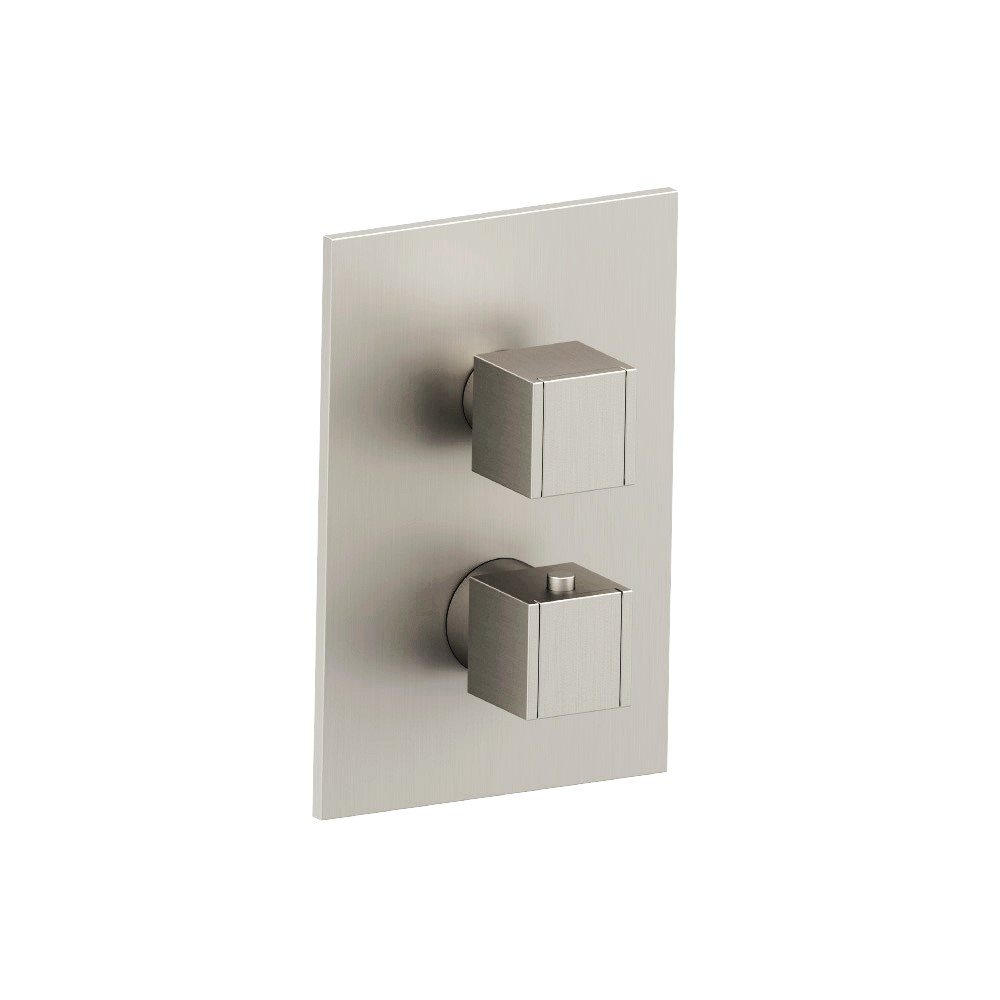 3/4 " Thermostatic Valve & Trim - With 2-Way Diverter - 2 Output | Brushed Nickel PVD