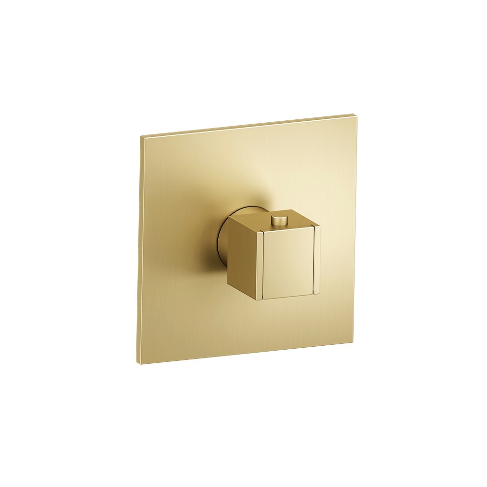 3/4" Thermostatic Valve With Trim | Satin Brass PVD