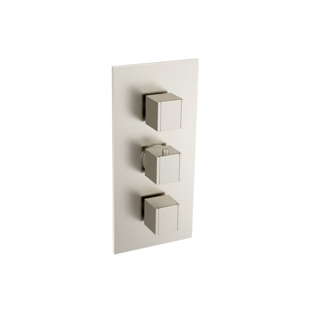 3/4" Thermostatic Valve and Trim - 2 Outputs | Brushed Nickel PVD