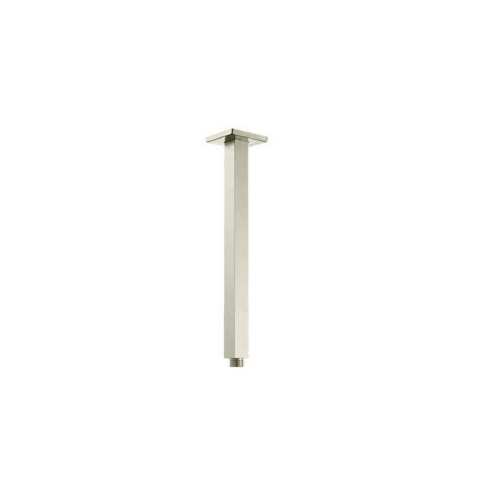 Ceiling Mount Shower Arm - 12" | Brushed Nickel PVD