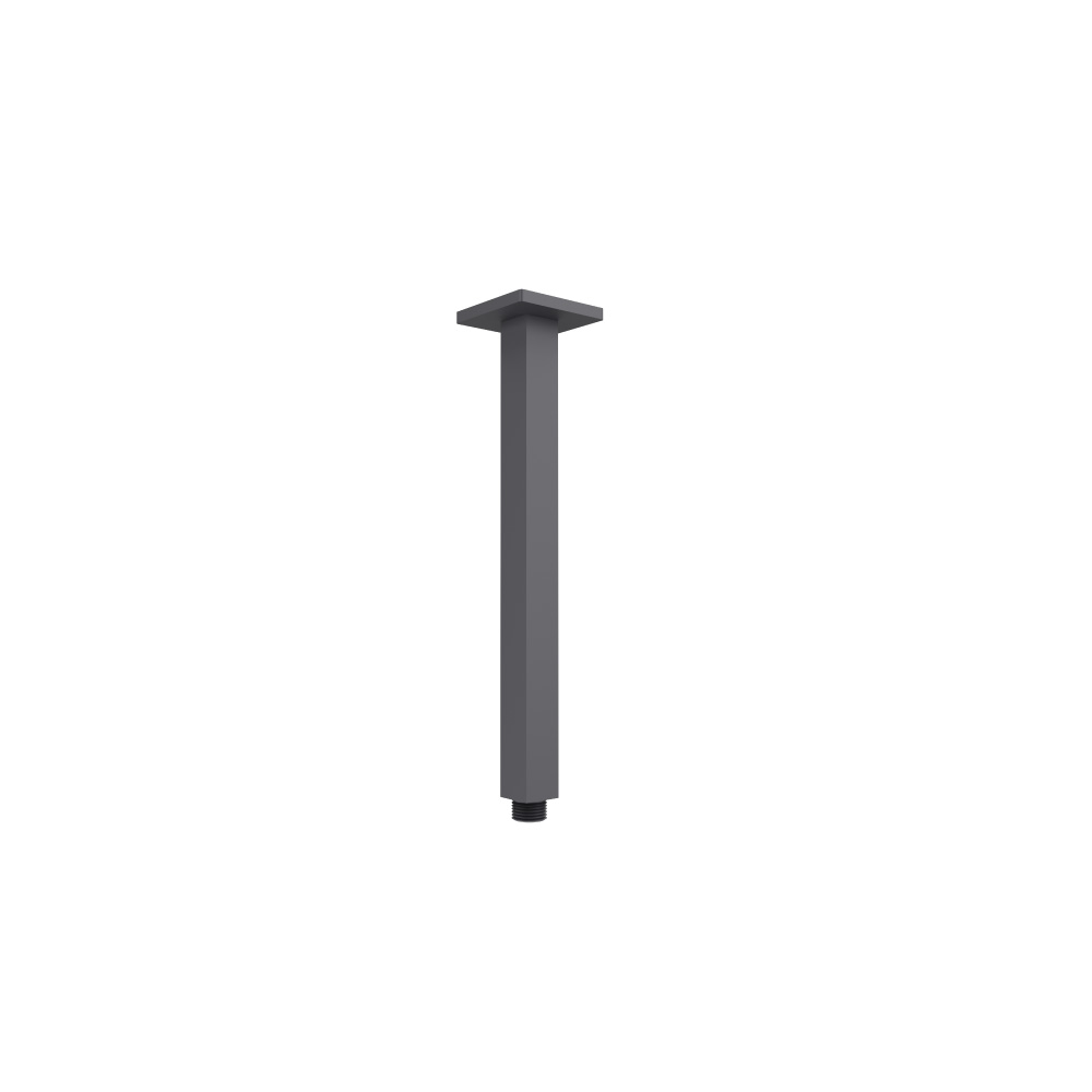 Ceiling Mount Shower Arm - 12" | Dark Grey