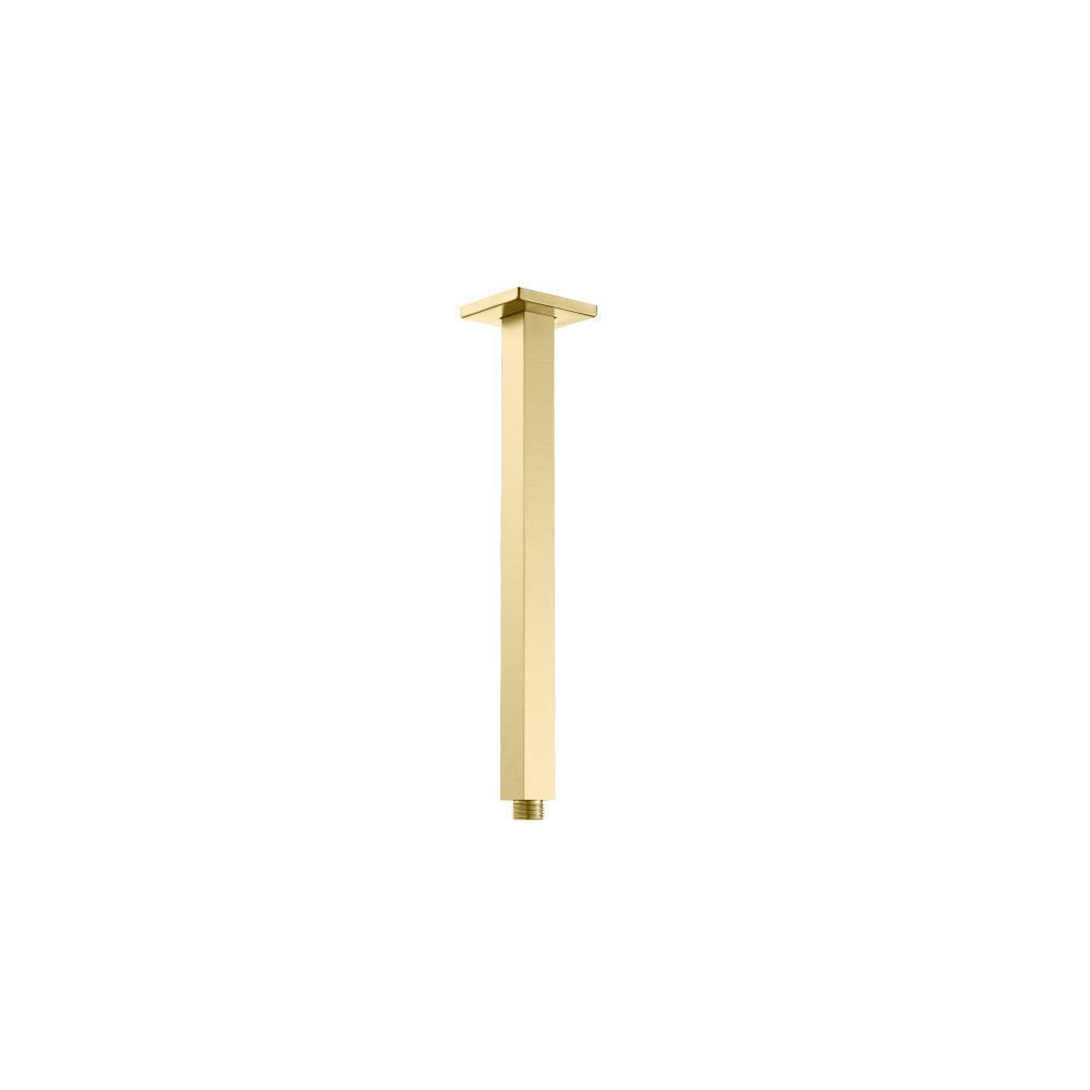 Ceiling Mount Shower Arm - 12" | Satin Brass PVD