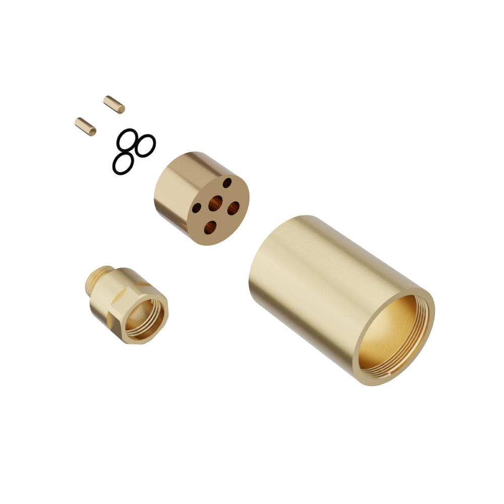 0.9" Extension Kit - For Use with 160.1800, 150.1800, 260.1800 | Satin Brass PVD