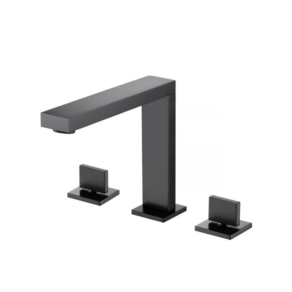 3 Hole Deck Mount Roman Tub Faucet | Matte Black