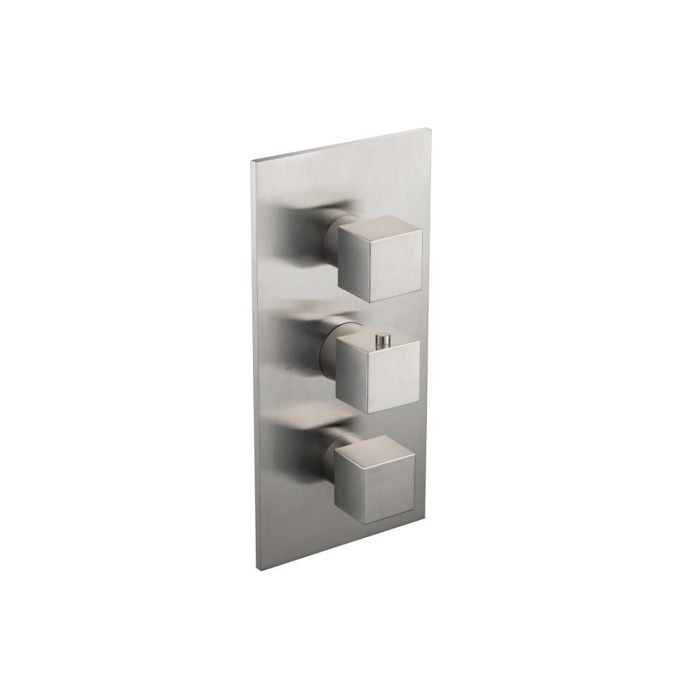 3/4" Thermostatic Valve & Trim - 4 Output | Brushed Nickel PVD