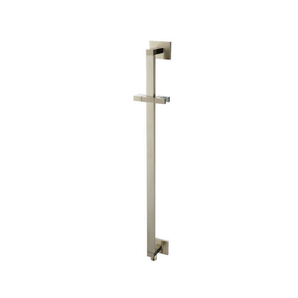 Shower Slide Bar With Integrated Wall Elbow | Brushed Nickel PVD