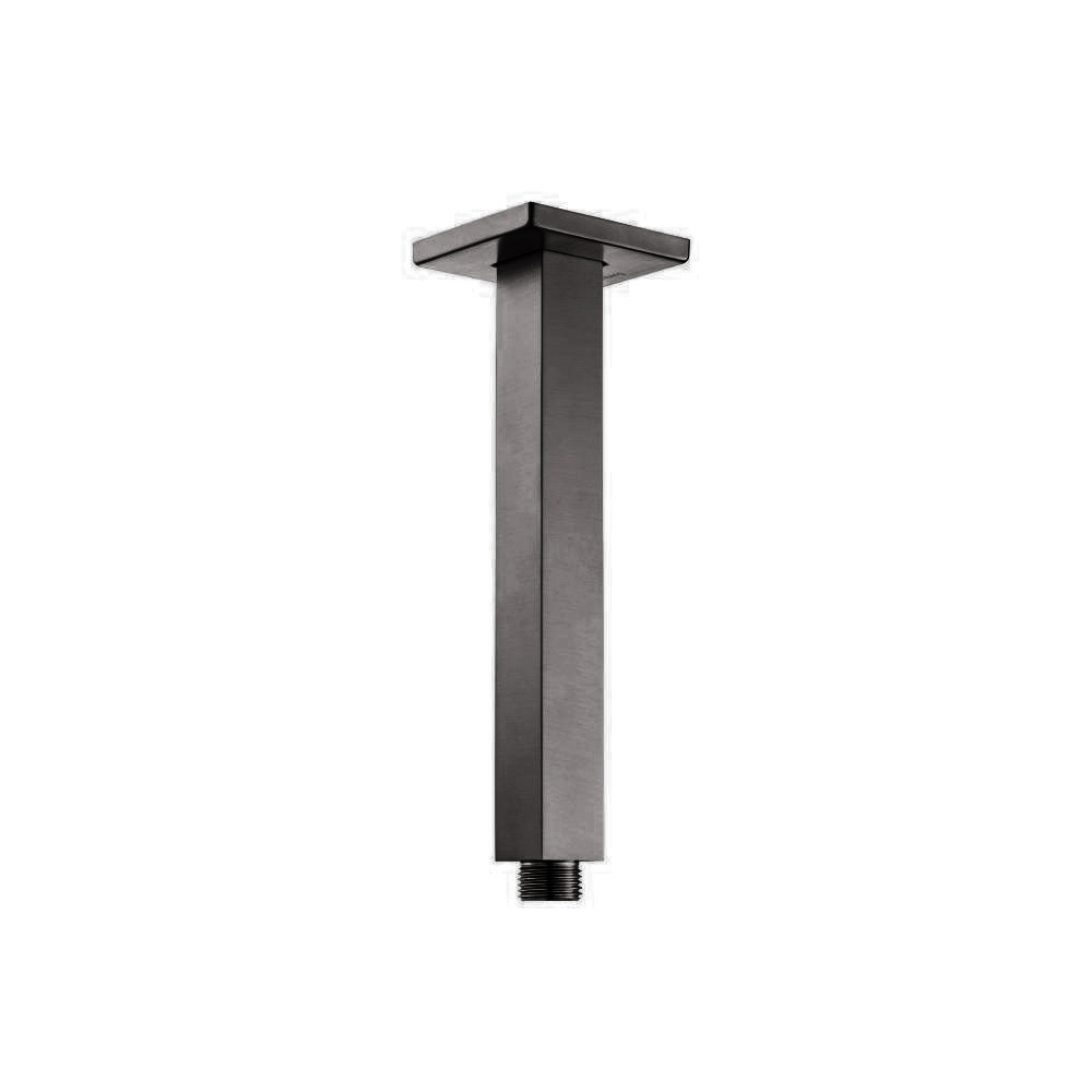 Ceiling Mount Square Shower Arm Extender - 6" | Brushed Gun Metal PVD