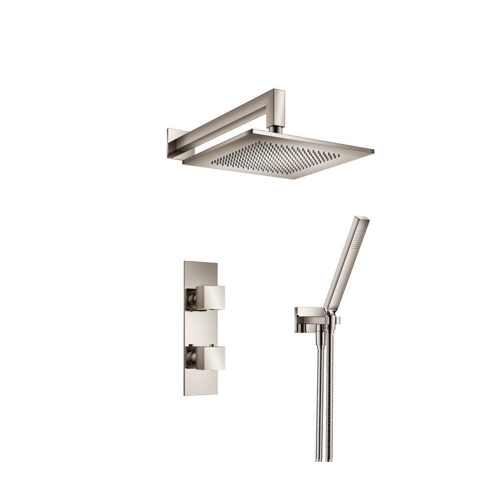 Two Output Shower Set With Shower Head And Hand Held | Polished Nickel PVD