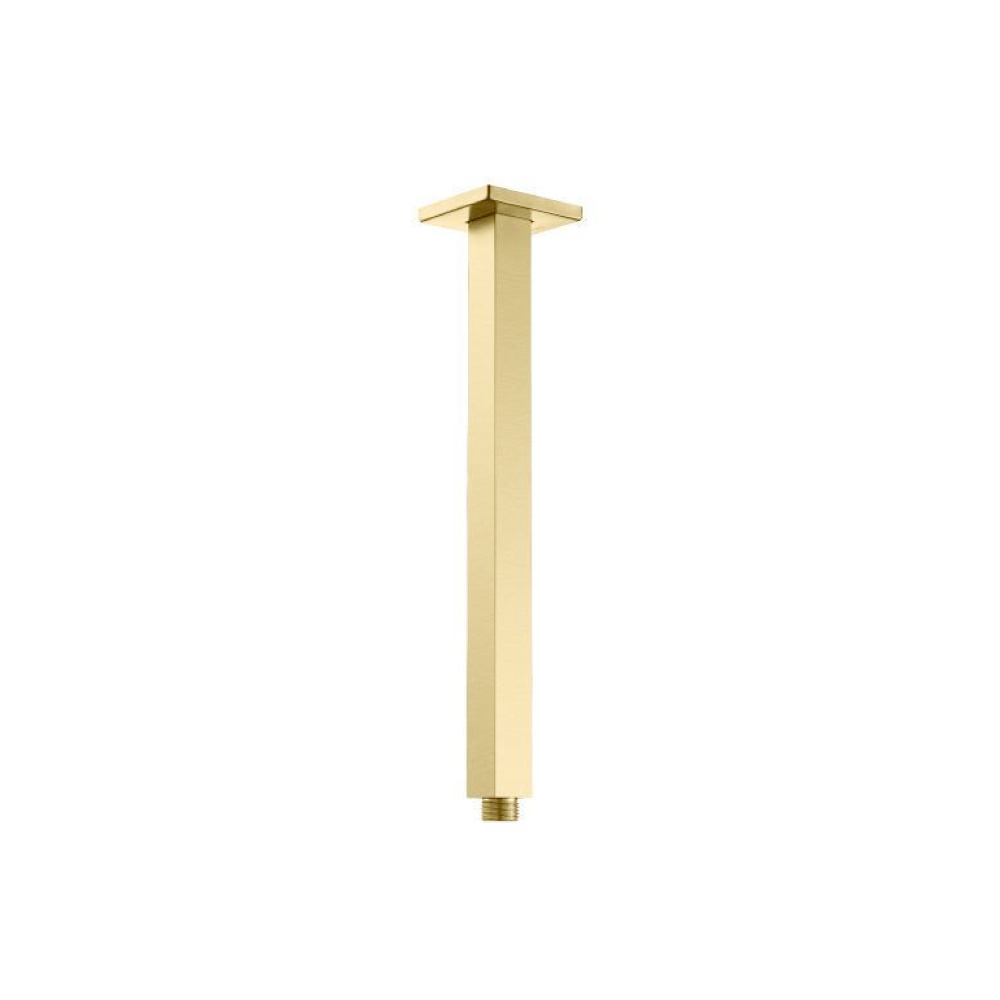 Ceiling Mount Shower Arm - 8" | Satin Brass PVD