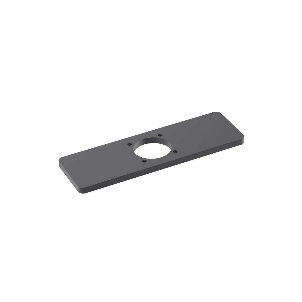 Base Plate - 4" Centerset to Single-Hole Faucet Conversion | Dark Grey