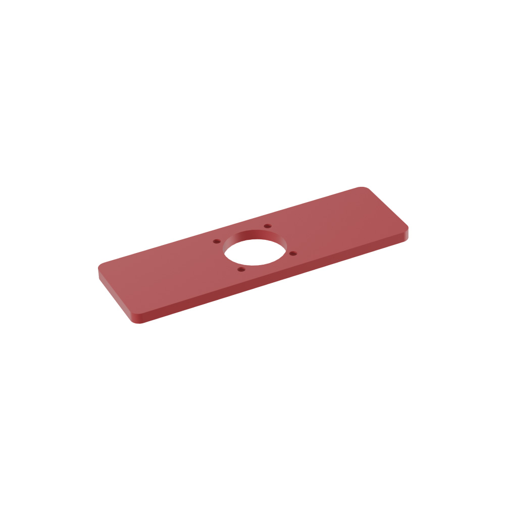 Base Plate - 4" Centerset to Single-Hole Faucet Conversion | Deep Red