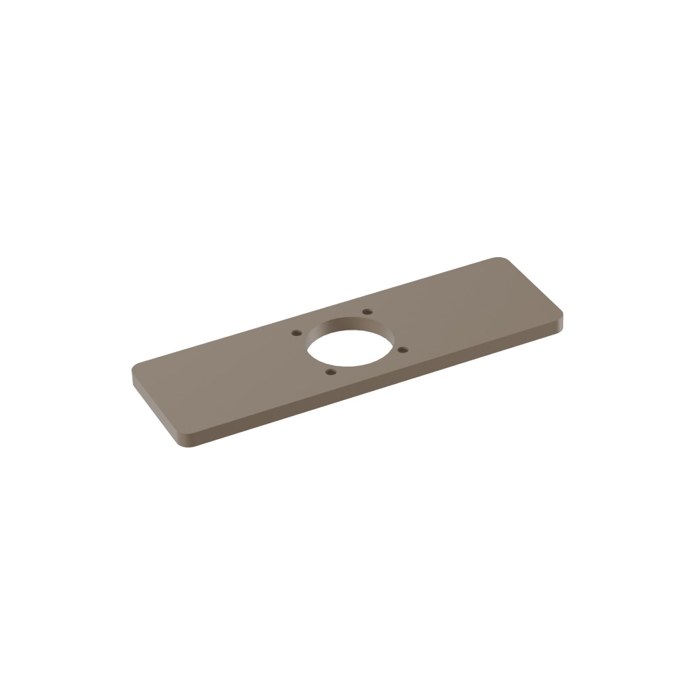 Base Plate - 4" Centerset to Single-Hole Faucet Conversion | Dark Tan
