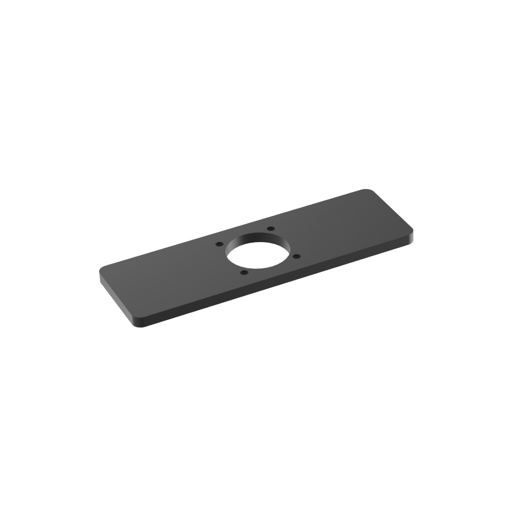 Base Plate - 4" Centerset to Single-Hole Faucet Conversion | Gloss Black