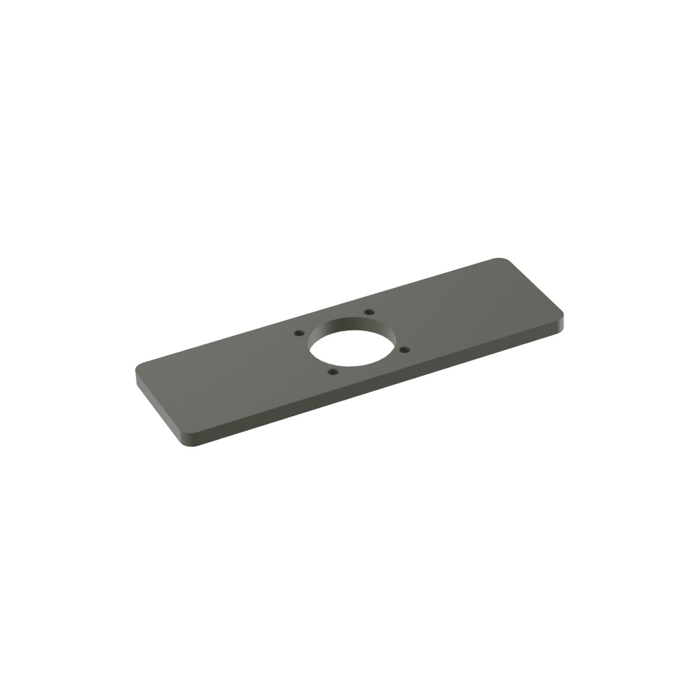 Base Plate - 4" Centerset to Single-Hole Faucet Conversion | Gun Metal Grey